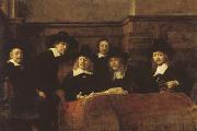 The Syndics of the Amsterdam Clothmakers'Guild (mk08) Rembrandt